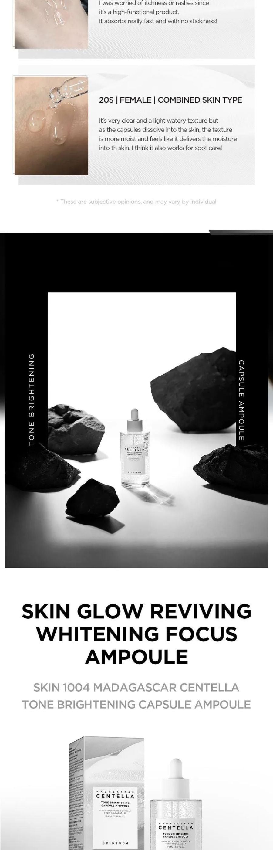 SKIN 1004 - Madagascar Centella Tone Brightening Capsule Ampoule